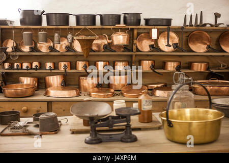 Einer der ursprünglichen Küchen in Cawdor Castle, Nairnshire. Derek Hudson / Alamy Stock Foto Stockfoto