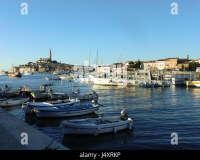 Hafen von Rovinj Stockfoto