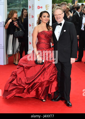 Jared Harris und Allegra Riggio ankommen für die Jungfrau TV British Academy Television Awards 2017 statt auf Festival Hall im Southbank Centre in London. PRESSEVERBAND Foto. Bild Datum: Sonntag, 14. Mai 2017. Vgl. PA Geschichte SHOWBIZ Bafta. Bildnachweis sollte lauten: Matt Crossick/PA Wire Stockfoto