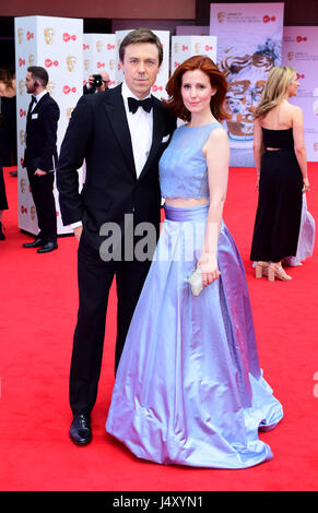 Andrew Buchanand Amy Nuttall ankommen für die Jungfrau TV British Academy Television Awards 2017 statt im Festspielhaus am Southbank Centre, London. PRESSEVERBAND Foto. Bild Datum: Sonntag, 14. Mai 2017. Vgl. PA Geschichte SHOWBIZ Bafta. Bildnachweis sollte lauten: Ian West/PA Wire Stockfoto