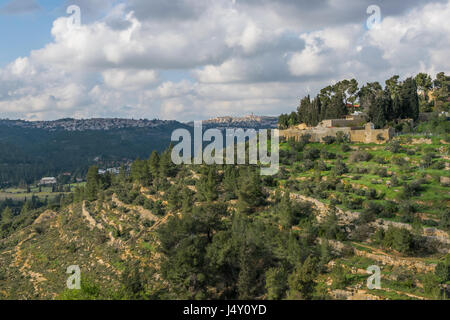 Ein Karem Berg Stockfoto