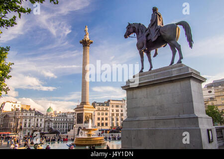 Trafalgar Square in London Stockfoto