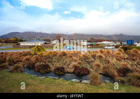 Stadt WANAKA Neuseeland - 5. SEPTEMBER: blaue Volk Swaken Parkplatz im Residenzbereich von Wanaka Stadt wichtige Reisen Reiseziel in Südinsel Stockfoto