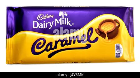 Cadburys Milch Karamell Stockfoto