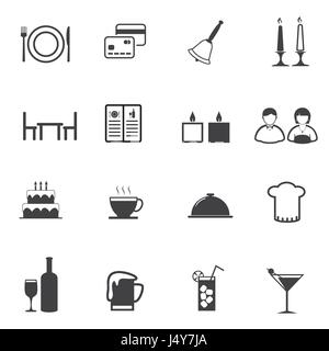 Restaurant-Symbole festgelegt. Stock Vektor