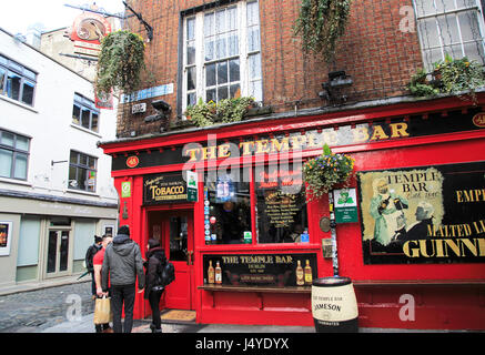 Die Temple Bar Traditionskneipe, Stadt von Dublin, Irland, Republik Irland Stockfoto