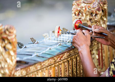 Traditionelle balinesische Musikinstrument "Gamelan" Stockfoto