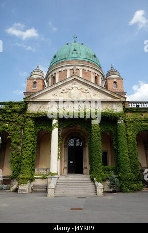 Kirche Christkönig, Mirogoj-Friedhof in Zagreb, Kroatien am 18. Juli 2015. Stockfoto