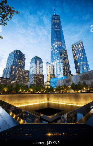 9/11 Memorial, das National September 11 Memorial & Museum, New York Stockfoto