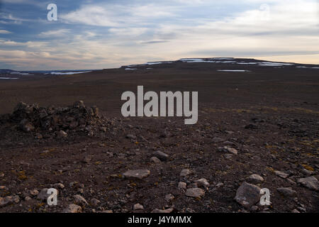 Putorana Plateau, Tisch Berge. Nördlich von Russland. Sibirien. Halbinsel taimyr. Russland. Stockfoto