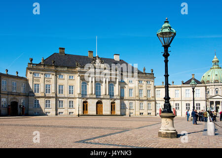 Royal Palast Amalienborg Slot. Kopenhagen, Dänemark Stockfoto