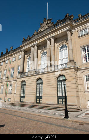 Royal Palace von Amalienborg Slot, Kopenhagen, Dänemark Stockfoto