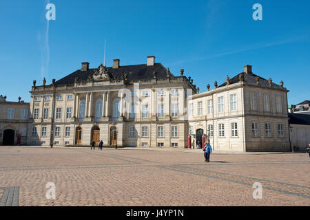 Royal Palace von Amalienborg Slot, Kopenhagen, Dänemark Stockfoto