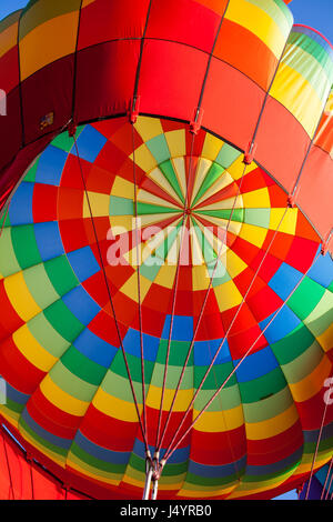 Bunte Heißluftballon Interieur Stockfoto