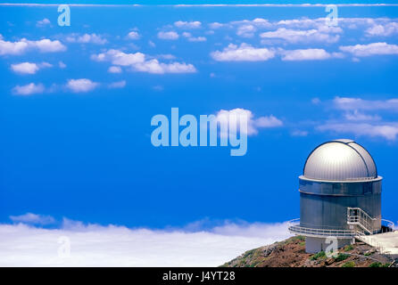 Astrophysikalische Observatorium Roque de Los Muchachos, La Palma, Kanarische Inseln, Spanien, Stockfoto