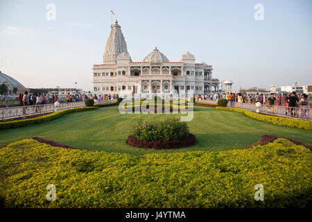 Prem Mandir, Vrindavan, Mathura, Uttar Pradesh, Indien, Asien Stockfoto