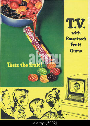 Rowntrees Süßigkeiten historische Werbung c1950 Stockfoto