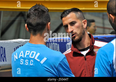 Turin, Italien. 14. Mai 2017. Mirko Valdifiori während des Spiels Serie A TIM zwischen Torino FC und SSC Napoli im Stadio Olimpico Grande Torino. Das Endergebnis des Spiels ist 0-5. Bildnachweis: Fabio Petrosino/Alamy Live-Nachrichten Stockfoto