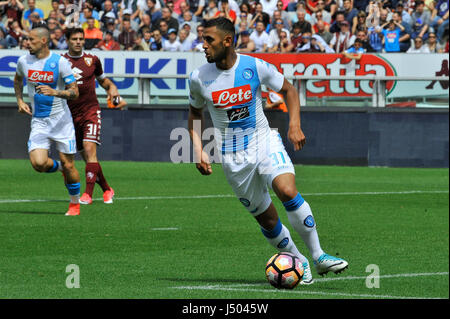 Turin, Italien. 14. Mai 2017. Goulam während des Spiels Serie A TIM zwischen Torino FC und SSC Napoli im Stadio Olimpico Grande Torino. Das Endergebnis des Spiels ist 0-5. Bildnachweis: Fabio Petrosino/Alamy Live-Nachrichten Stockfoto