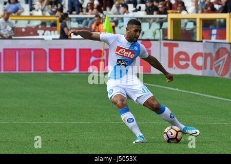 Turin, Italien. 14. Mai 2017. Ghoulam während des Spiels Serie A TIM zwischen Torino FC und SSC Napoli im Stadio Olimpico Grande Torino. Das Endergebnis des Spiels ist 0-5. Bildnachweis: Fabio Petrosino/Alamy Live-Nachrichten Stockfoto