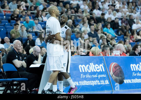 London, UK, 14. Mai 2017.  BBL Basketball Play-off Finale, Leicester Riders gegen Newcastle Eagles in der O2 Arena, London Credit Pmgimaging/Alamy Live-Nachrichten. Stockfoto