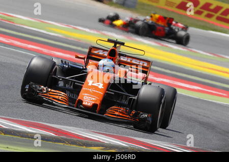 Barcelona, Spanien. 14. Mai 2017. Fernando Alonso (ESP) Mclaren Formel 1, großer Preis von Spanien, Barcelona. Bildnachweis: Gtres Información Más lokalen auf line,S.L./Alamy Live News Stockfoto