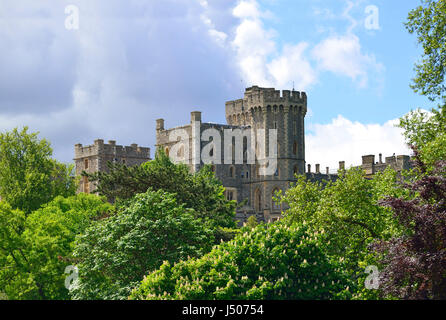 Windsor, Großbritannien. Mai 2017. Die Royal Windsor Horse Show 2017 East Wing of Windsor Castle, der ikonische Hintergrund für die 5-tägige Veranstaltung im Home Park Windsor Castle Credit Gary Blake/Alamy Live News Stockfoto