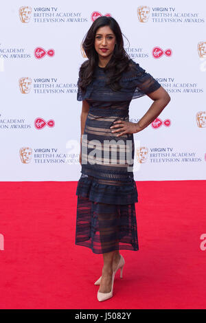 Lonodn, UK. 14. Mai 2017. Tina Daheley kommt für die Jungfrau TV British Academy Television Awards (BAFTAs) in der Royal Festival Hall. Foto: Lebendige Bilder/Alamy Live-Nachrichten Stockfoto