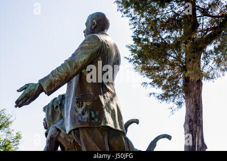 Alabama Macon County, Tuskegee, Tuskegee Institute National Historic Site, Tuskegee University, Campus, Booker T. Washington Monument, Bronze, Monument, Lifti Stockfoto