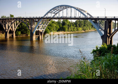 Alabama, Dallas County, Selma, Edmund Pettus Bridge, Bürgerrechtsbewegung, Marsch nach Selma, Schwarze Geschichte, Segregation, AL080521053 Stockfoto