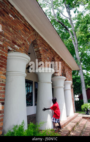 Alabama Dallas County, Selma, Vaughan Smitherman Museum, ehemalige Hotel Albert Säulen, schwarze Schwarze Afrikaner ethnische Minderheit, Jungen, männliche Kinder Stockfoto