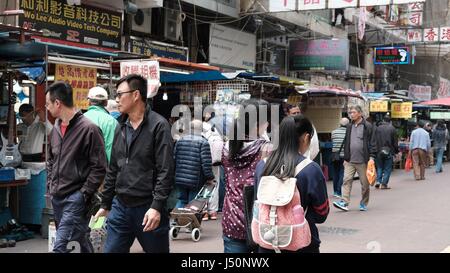 Apliu Street, Sham Shui Po Hong Kong Stockfoto