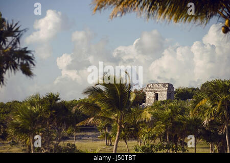 mexikanischen Maya-Ruinen in Tulum Stockfoto