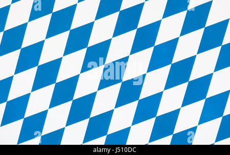 Oktoberfest karierten Hintergrund, bayerische Raute Textil. Stockfoto