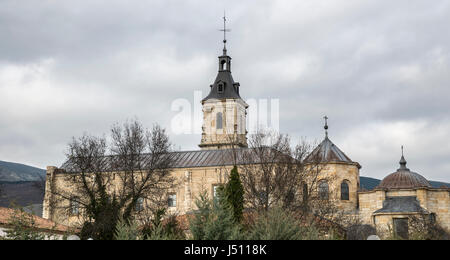 Kloster Santa Maria de El Paular. Es ist ein ehemaliges Kartäuserkloster befindet sich in Rascafria, Madrid, Spanien Stockfoto