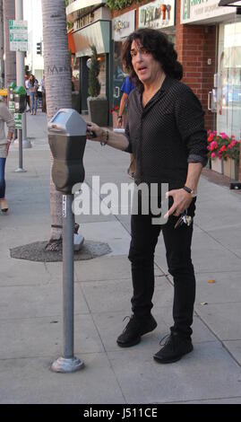 Paul Stanley unterwegs in Beverly Hills Featuring: Paul Stanley wo: Beverly Hills, Kalifornien, USA bei: 13. April 2017 Credit: WENN.com Stockfoto