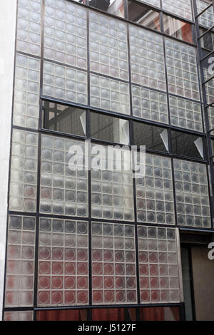 Außenfassade, Maison de Verre (House of Glass), Paris, Frankreich Stockfoto