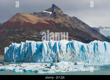 Allgemeiner Blick auf den Perito Moreno Gletscher. Argentinien. Querformat. Stockfoto