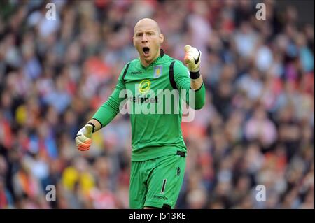 BRAD GUZAN LIVERPOOL FC V ASTON VILLA FC Anfield Road LIVERPOOL ENGLAND 13. September 2014 Stockfoto