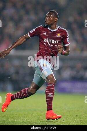 DIAFRA SAKHO WEST HAM UNITED FC KC STADIUM HULL ENGLAND 15. September 2014 Stockfoto