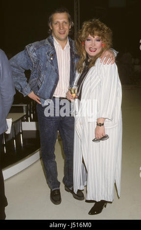 Ala Pugatjova sowjetische Superstar als Sänger mit Ehemann Evgenij Baldin 1988 Stockfoto