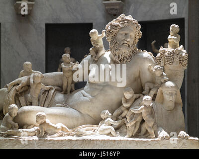 Rom. Italien. Vatikan Nil, Statue, Nil, Braccio Nouvo, Museum Chiaramonti Vatikanischen Museen vertreten. Musei Vaticani.  Roman (zweite kopieren Stockfoto