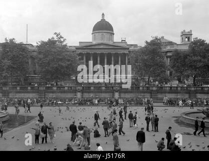 Einen Überblick über die National Portrait Gallery am Trafalgar Square in London. Stockfoto