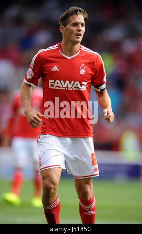 CHRIS COHEN NOTTINGHAM FOREST FC Watford FC der Stadt Boden NOTTINGHAM ENGLAND 9. August 2014 Stockfoto