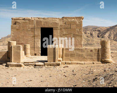 Tempel der Hathor und Nekhbet in El Kab gewidmet, Ostufer des Nils, Oberägypten Stockfoto