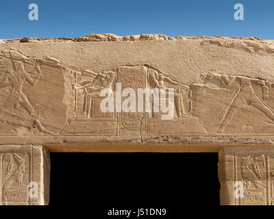 Tempel der Hathor und Nekhbet in El Kab gewidmet, Ostufer des Nils, Oberägypten Stockfoto