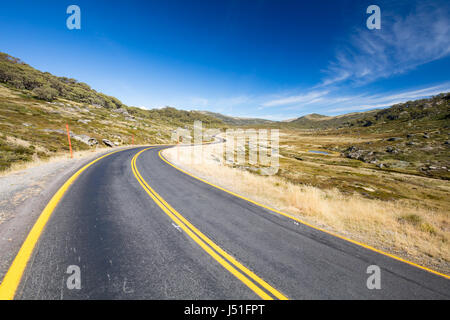 Kosciusko Road im Perisher Valley Stockfoto