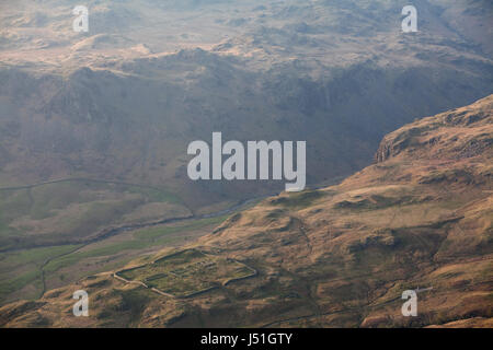 Hardknott Festung im oberen Eskdale, im englischen Lake District Stockfoto