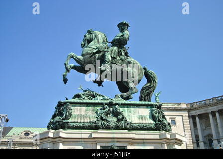 Prinz Eugen Statue, Heldenplatz, Wien, Österreich Stockfoto