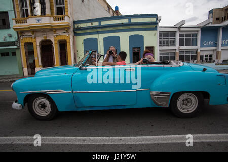 Amerikanische Oldtimer in Havanna Kuba Stockfoto